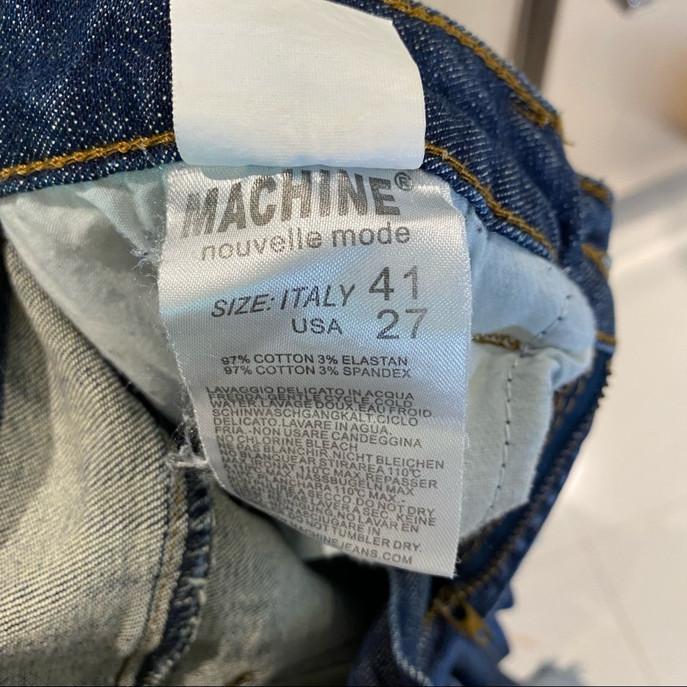 Machine Denim Skinny Stretch Distressed Jeans - Picture 12 of 12